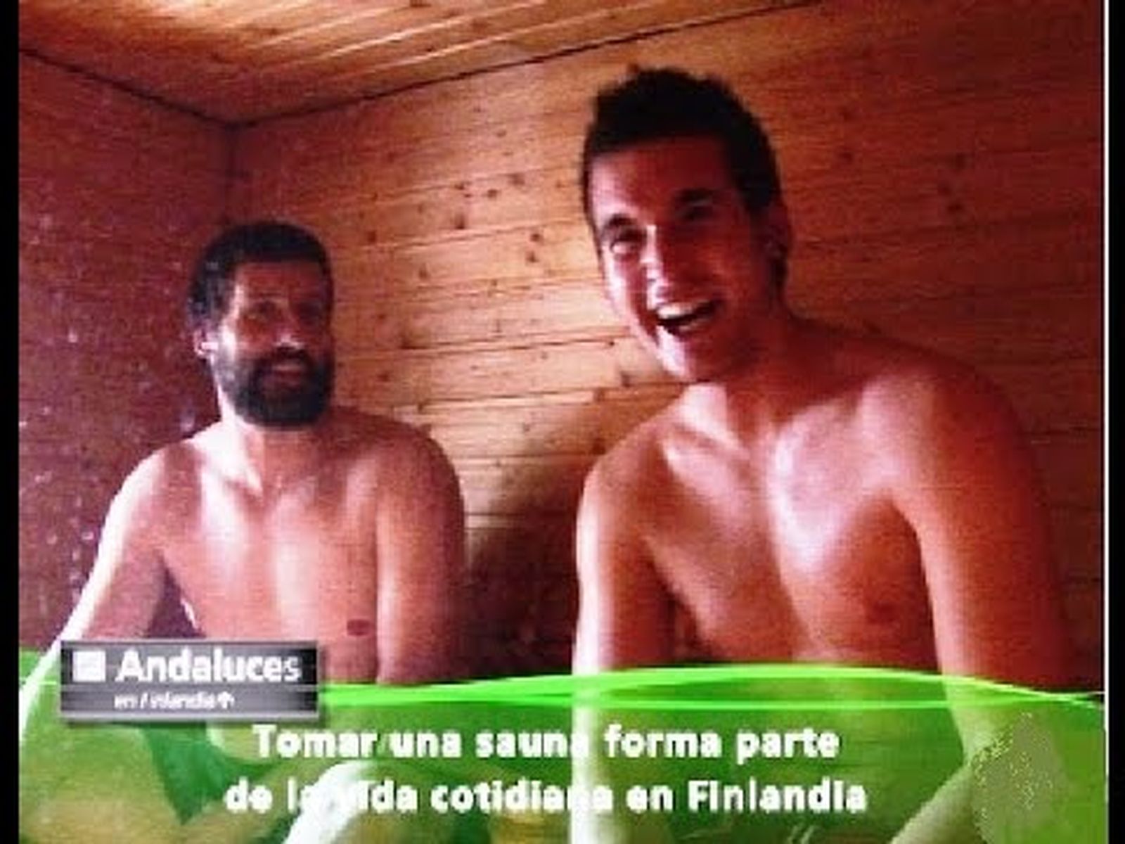Julio Muñoz @rancio en la sauna en Finlandia