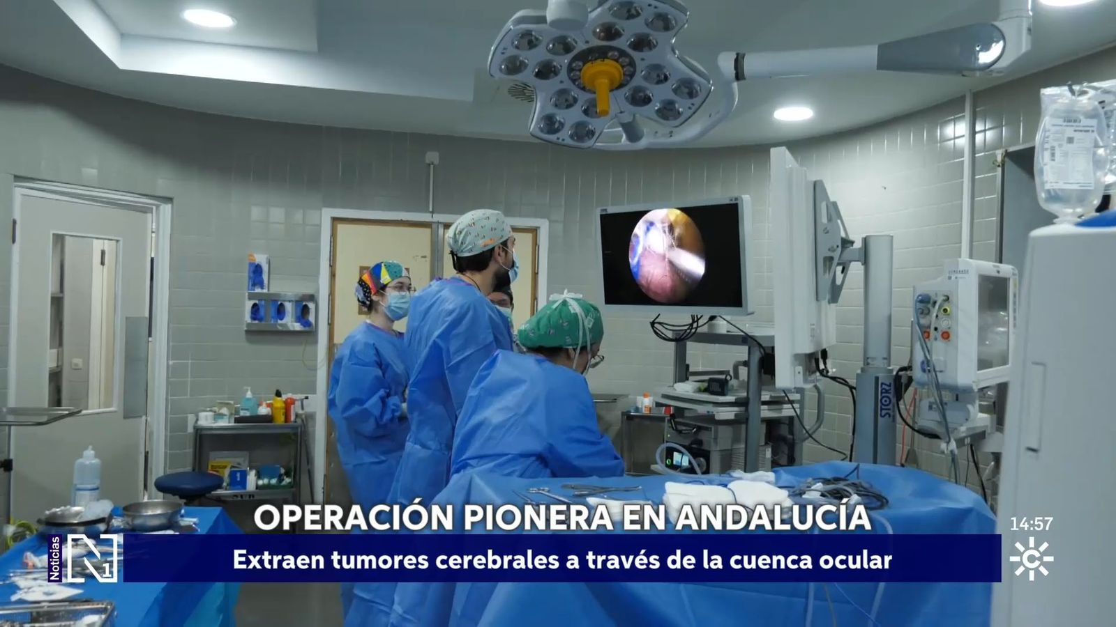 El Hospital Virgen del Rocío extrae tumores cerebrales a través de la cuenca del ojo