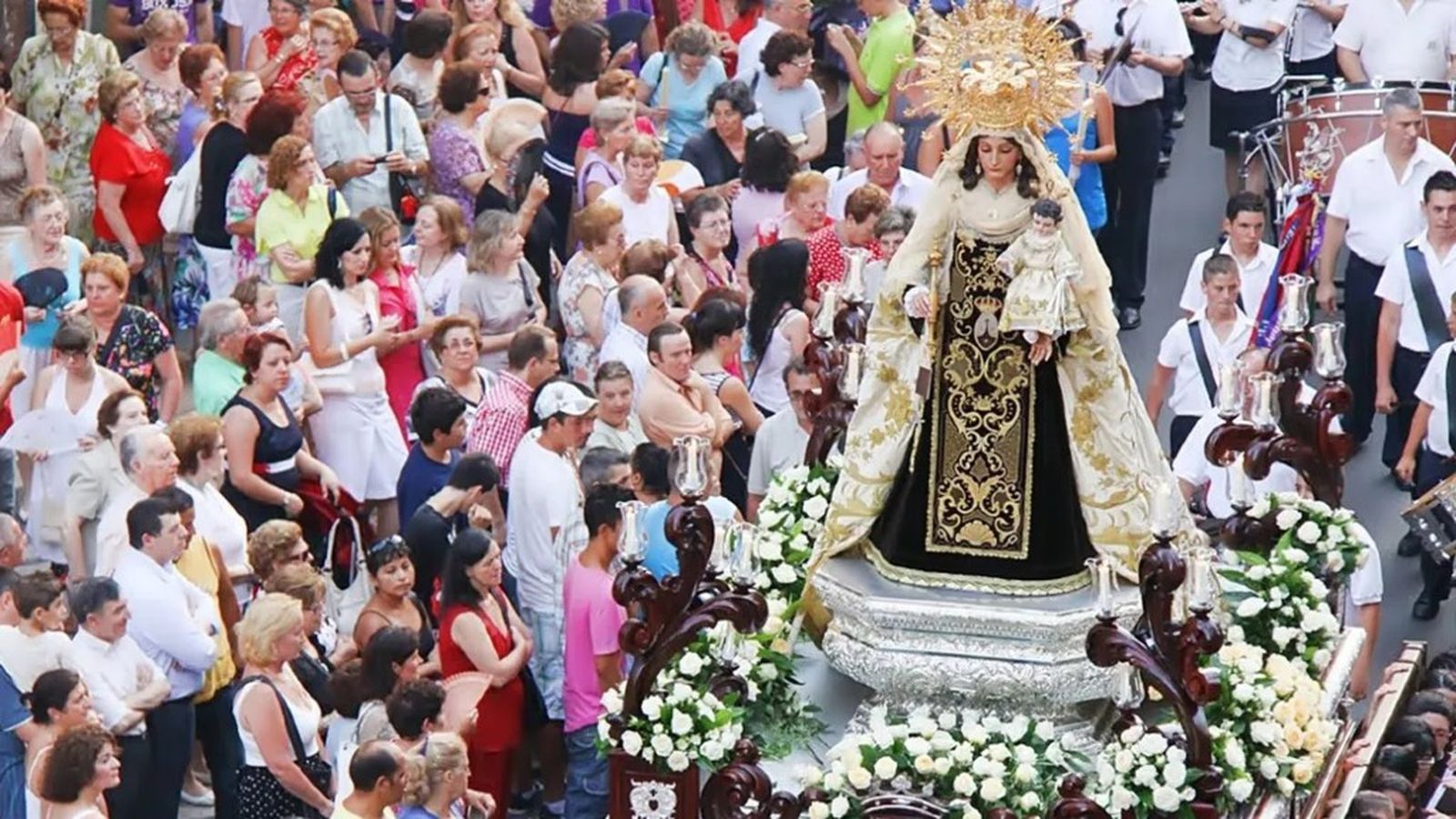 Misa Virgen CArmen, Almeria, 10 julio