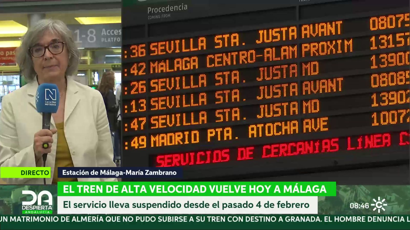 Restablecida la Alta velocidad directa entre Málaga y Madrid