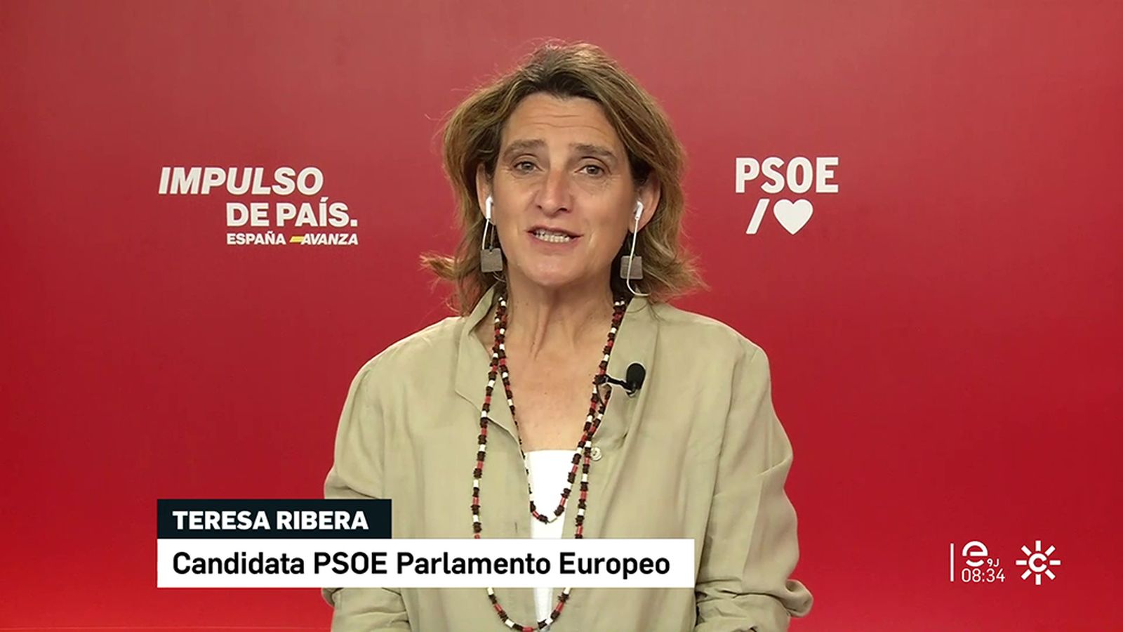 Entrevista a Teresa Ribera en las elecciones europeas