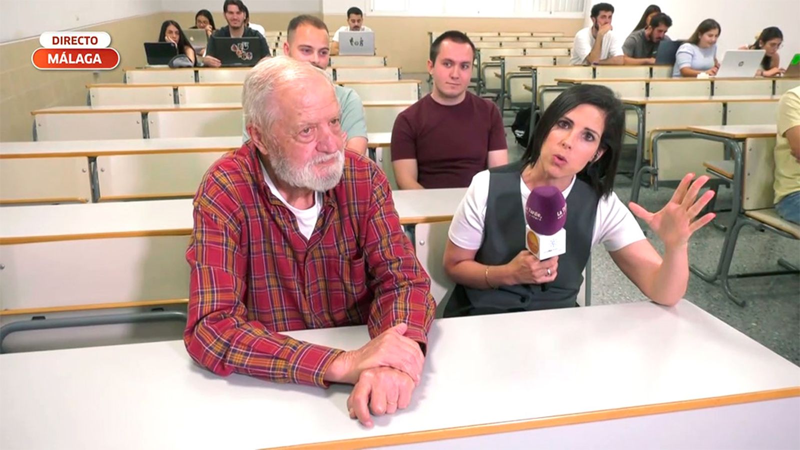 Manuel Montes, el estudiante más veterano de la Universidad de Málaga