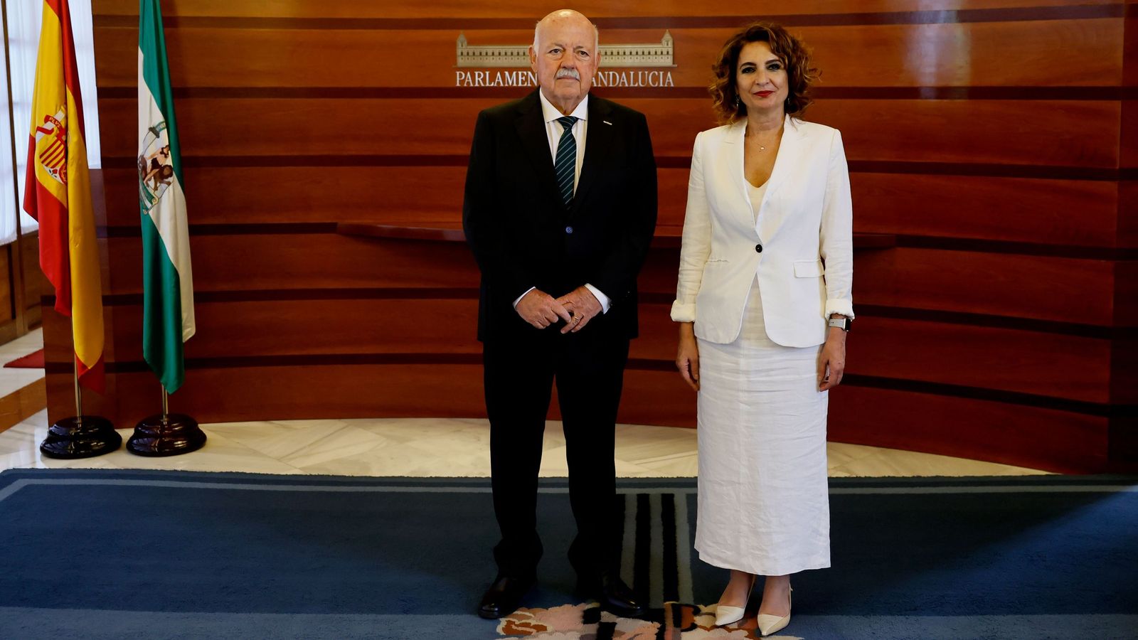 Jesús Aguirre y María Jesús Montero