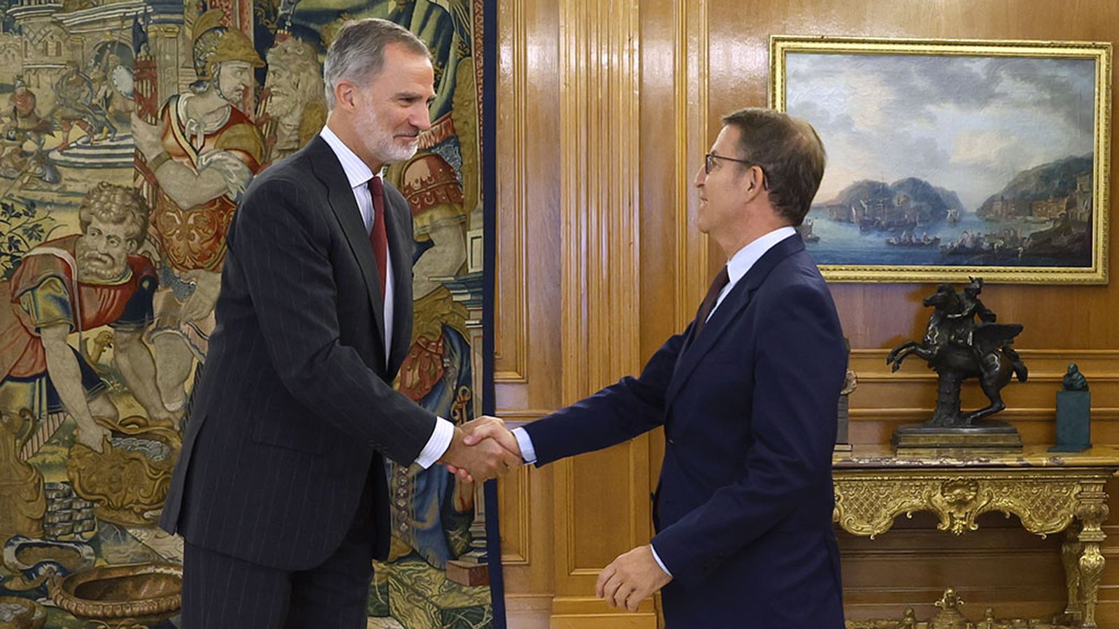 El rey con Feijóo