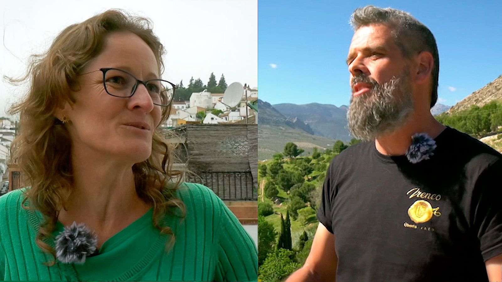 Anja y Pepe, protagonistas de "Los repobladores"