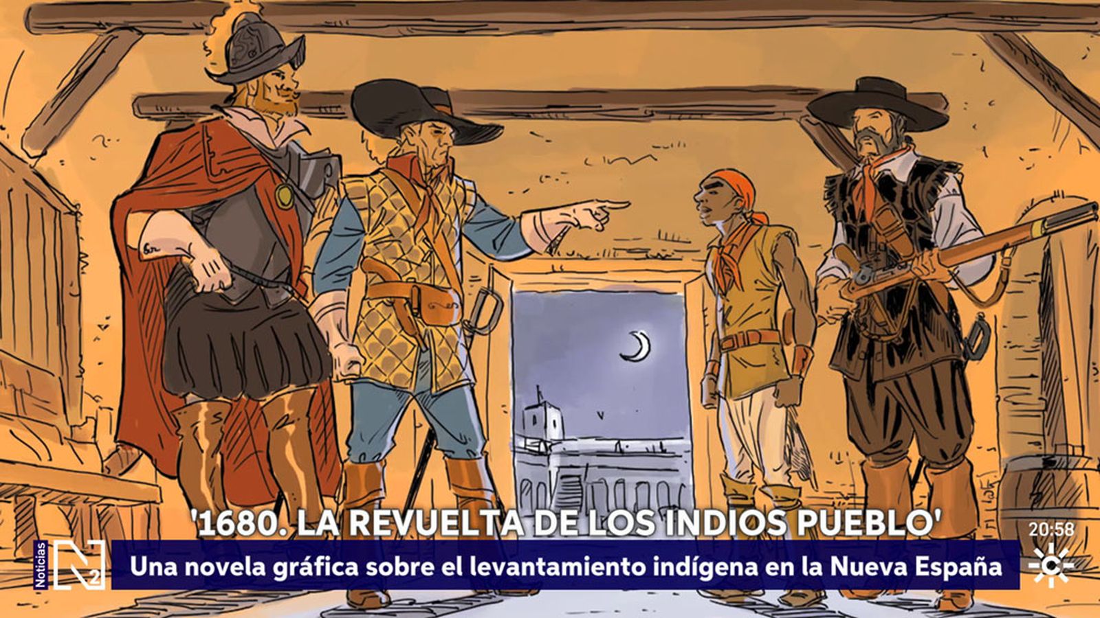 . Dos autores andaluces, Carlos Hermo y Antonio de la Llera, firman '1680. La revuelta de los indios Pueblo'. Una novela gráfica que narra el levantamiento de los mokis contra los colonos españoles