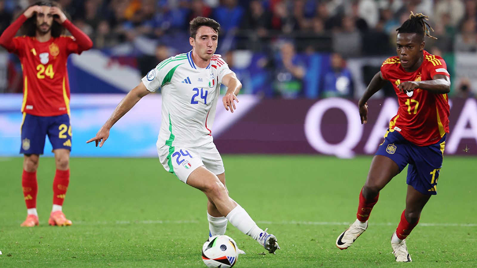Nico Williams ante Italia