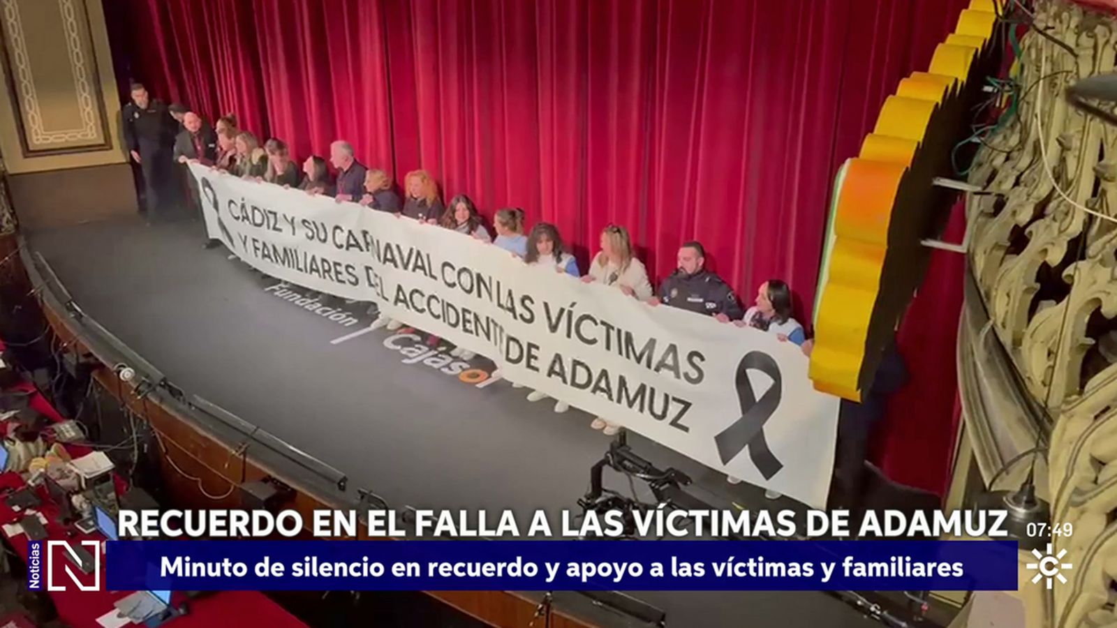 El Falla recuerda a las víctimas de Adamuz