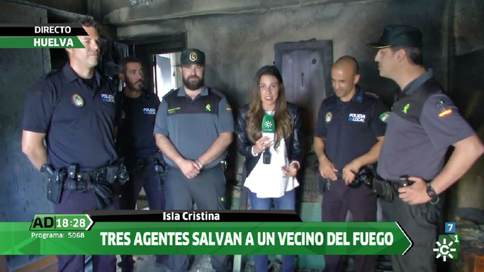 Andalucía directo Incendio en Isla Cristina