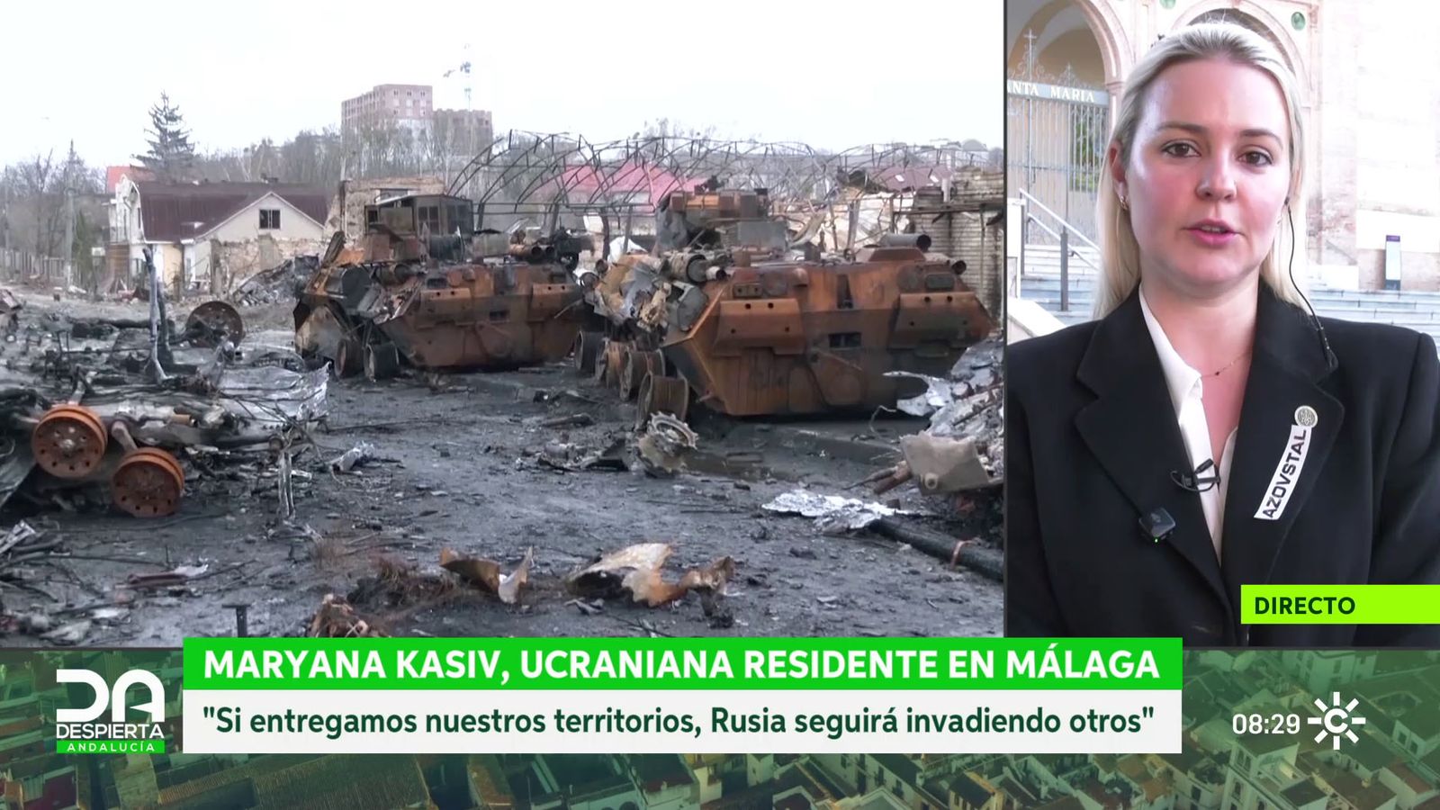 Maryana Kasiv, presidenta de la Casa de Ucrania en Andalucía