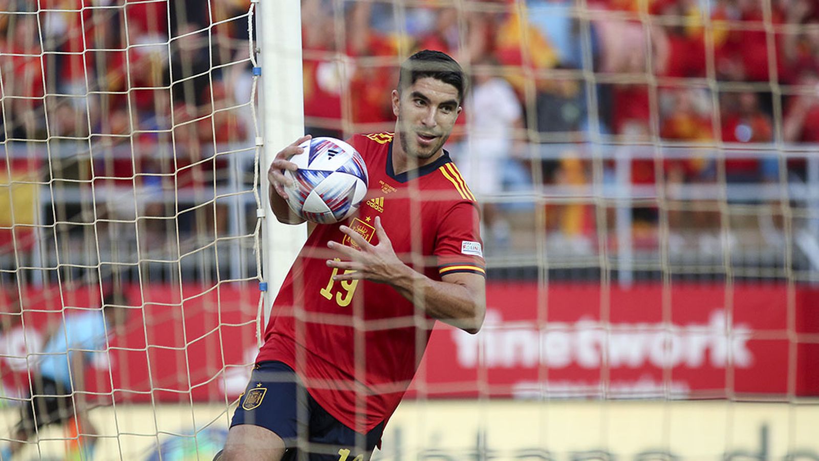 España en La Rosaleda de Málaga