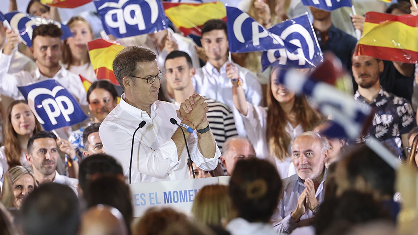 Mítin de Fejjóo en Zaragoza