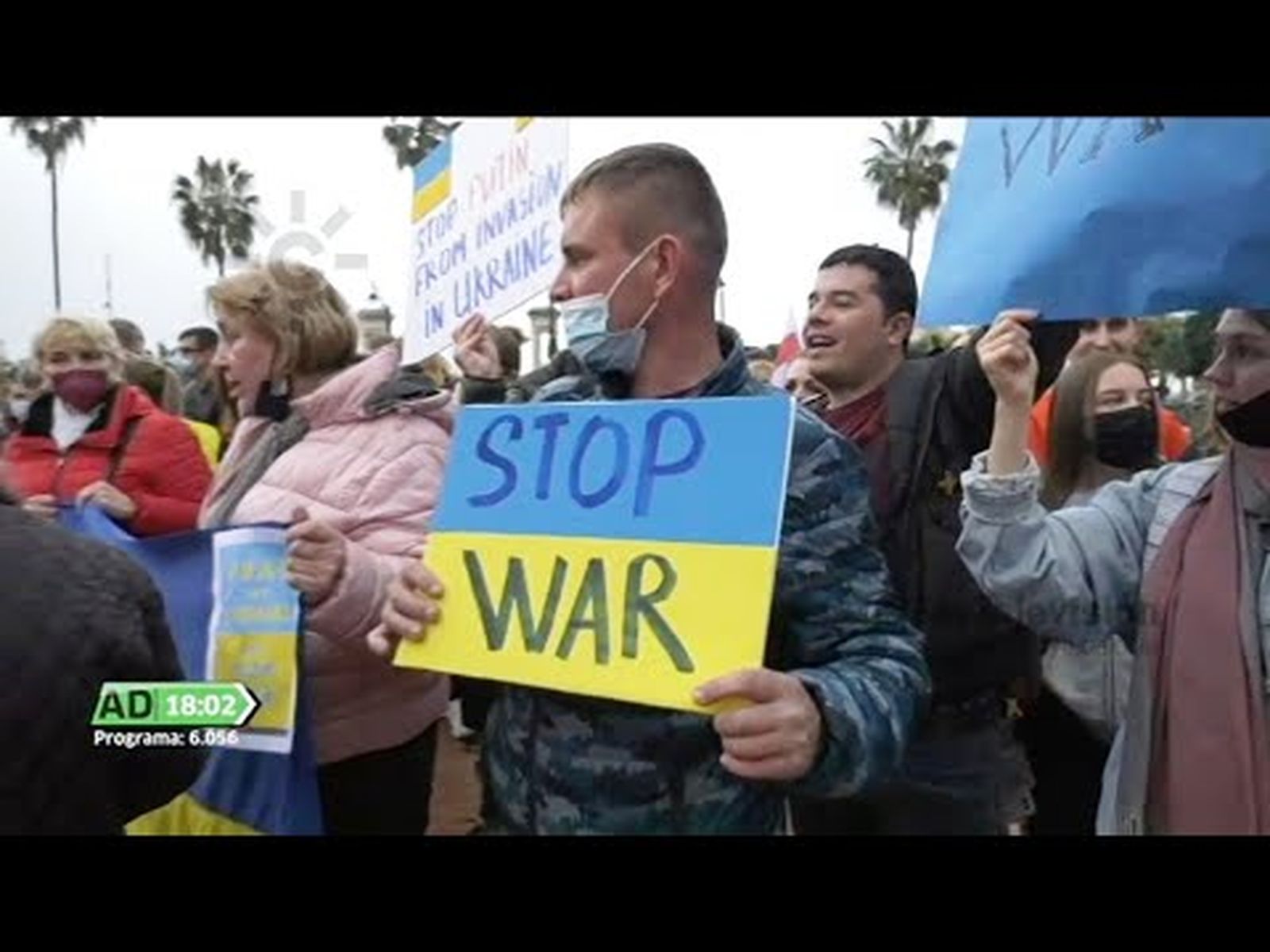 Guerra Rusia - Ucrania: Primera manifestación de ucranianos en Málaga