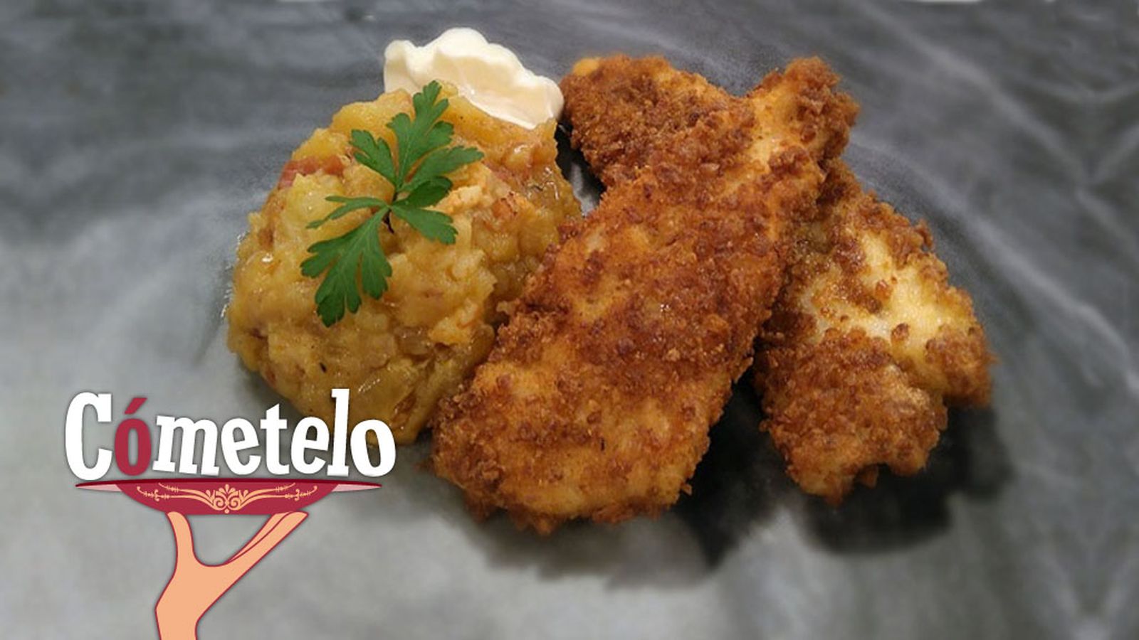 Cometelo promo Dorada crujiente con pastelitos de patata