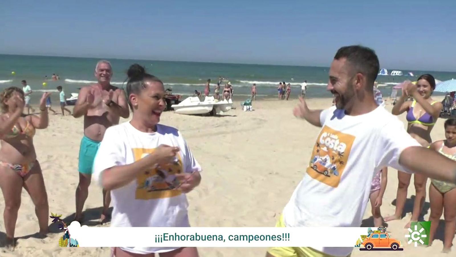 A toda costa organiza la divertidísima y primera carrera de hidropedales de Matalascañas