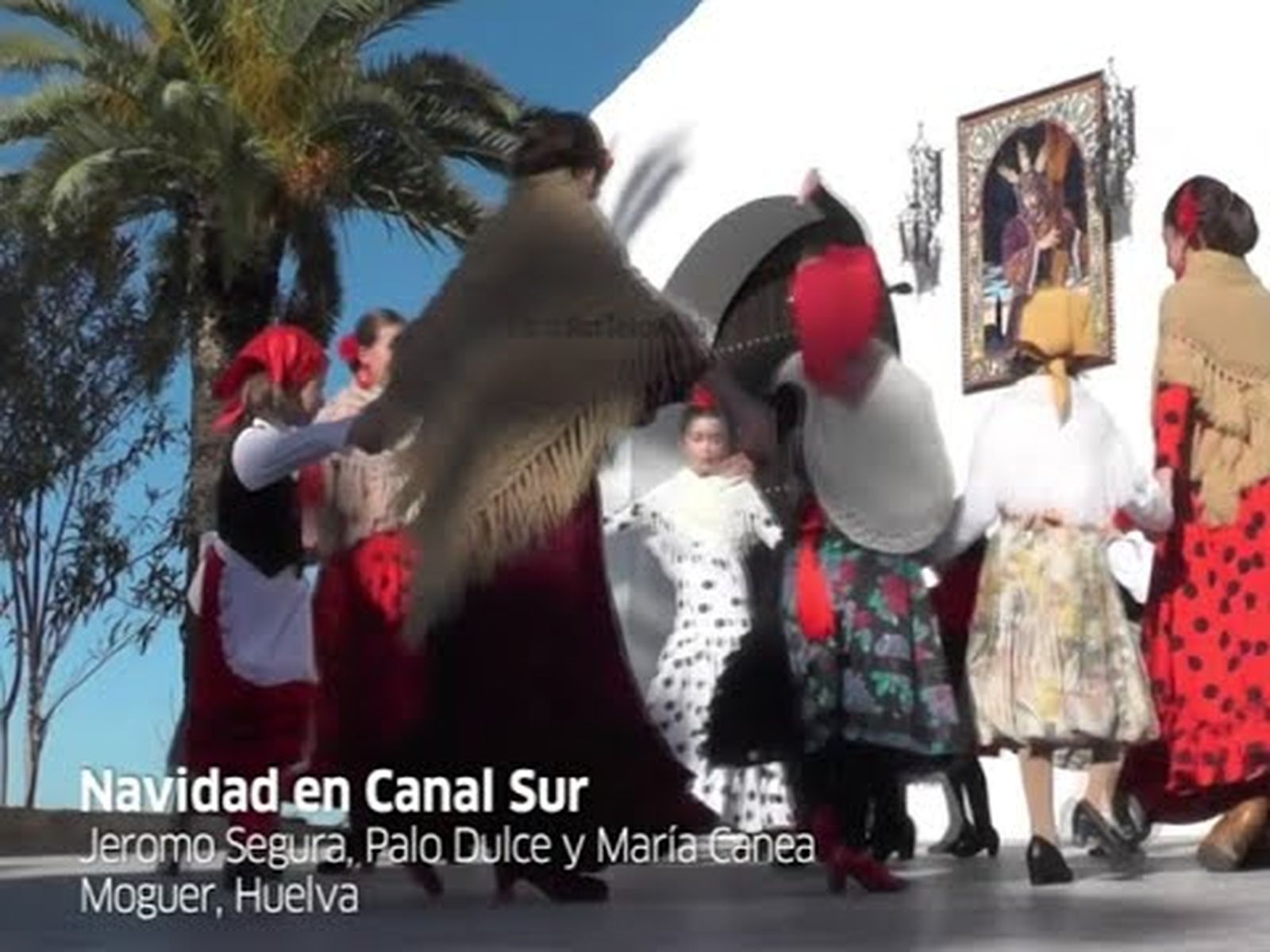 Villancico "Navidad en Canal Sur" cantado por Jeromo Segura, Palo dulce y María Canea