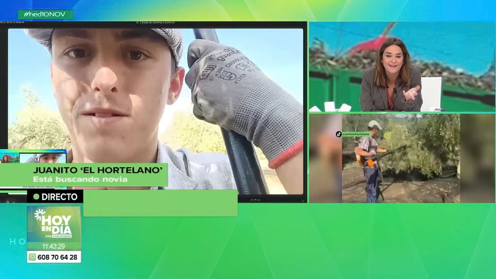 Juanito 'el hortelano' busca novia que quiera el campo, pero su madre y su abuela, lo primero
