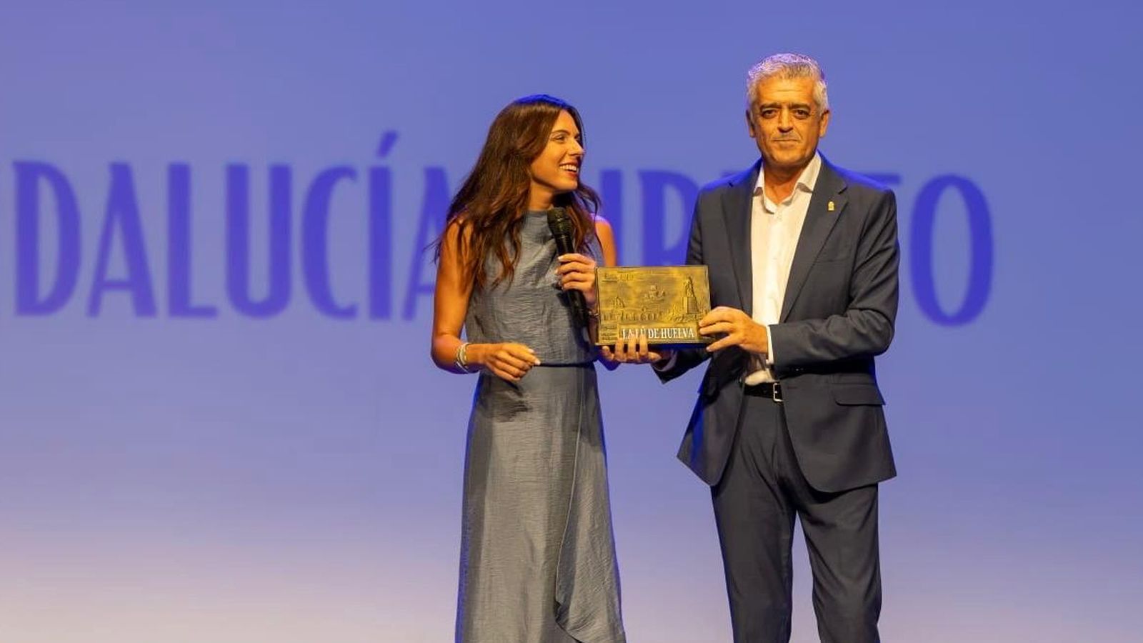 Modesto Barragán, en un momento de la entrega de premios