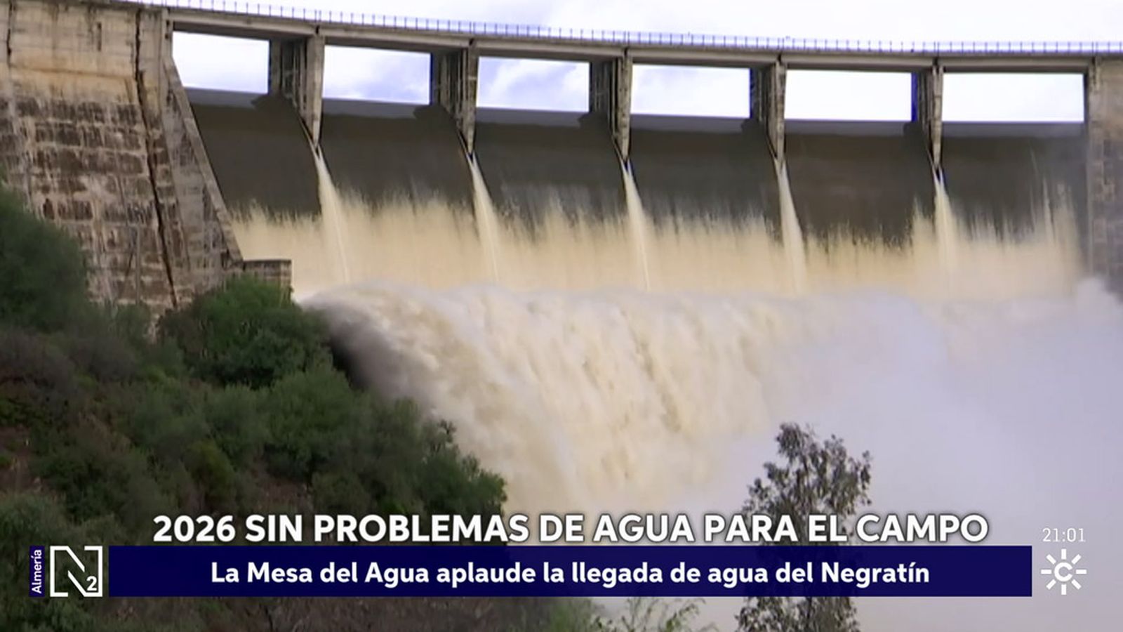 Agua garantizada en el pantano del Negratín, Almería