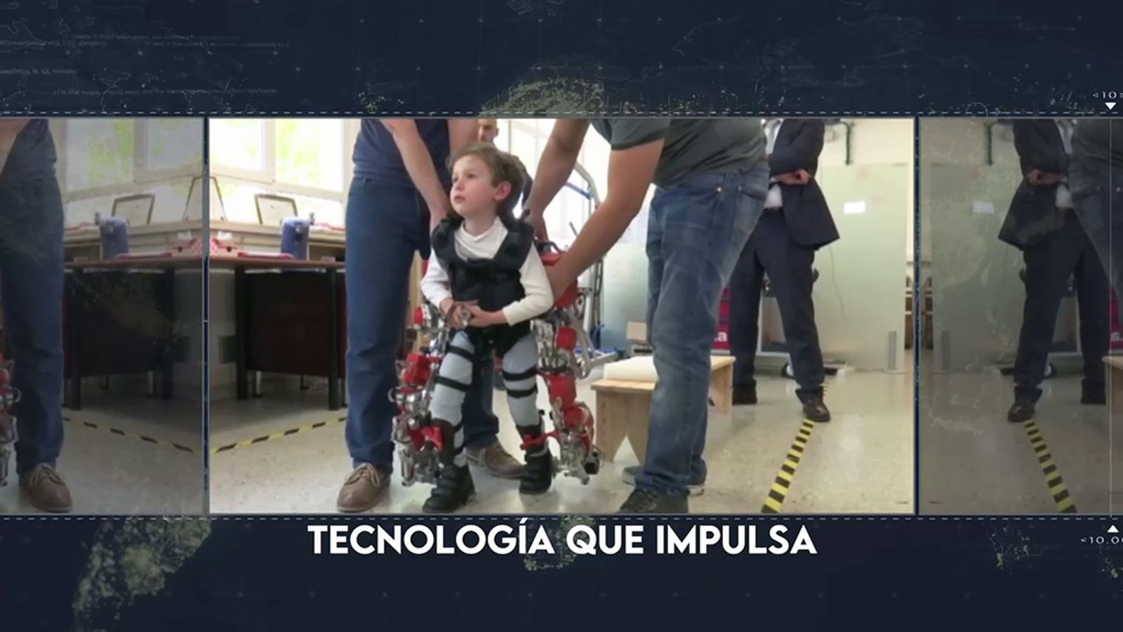 Reporteros sobre exoesqueletos