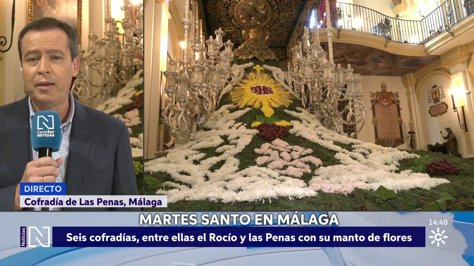 Virgen de las Penas en el Martes Santo malagueño