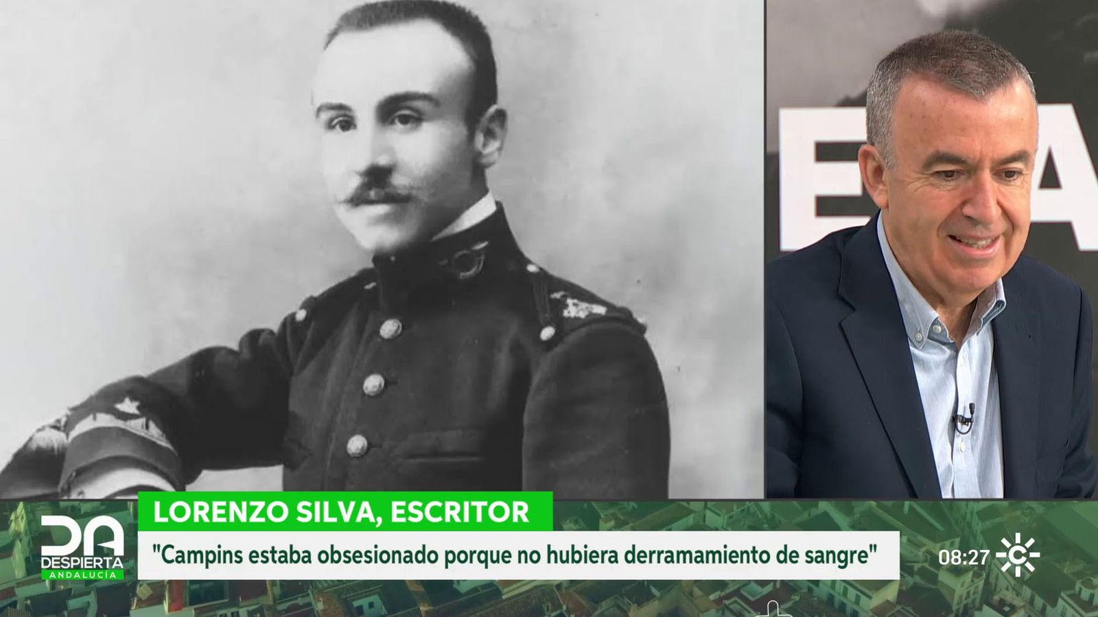 Lorenzo Silva habla de su último libro sobre el general Campins