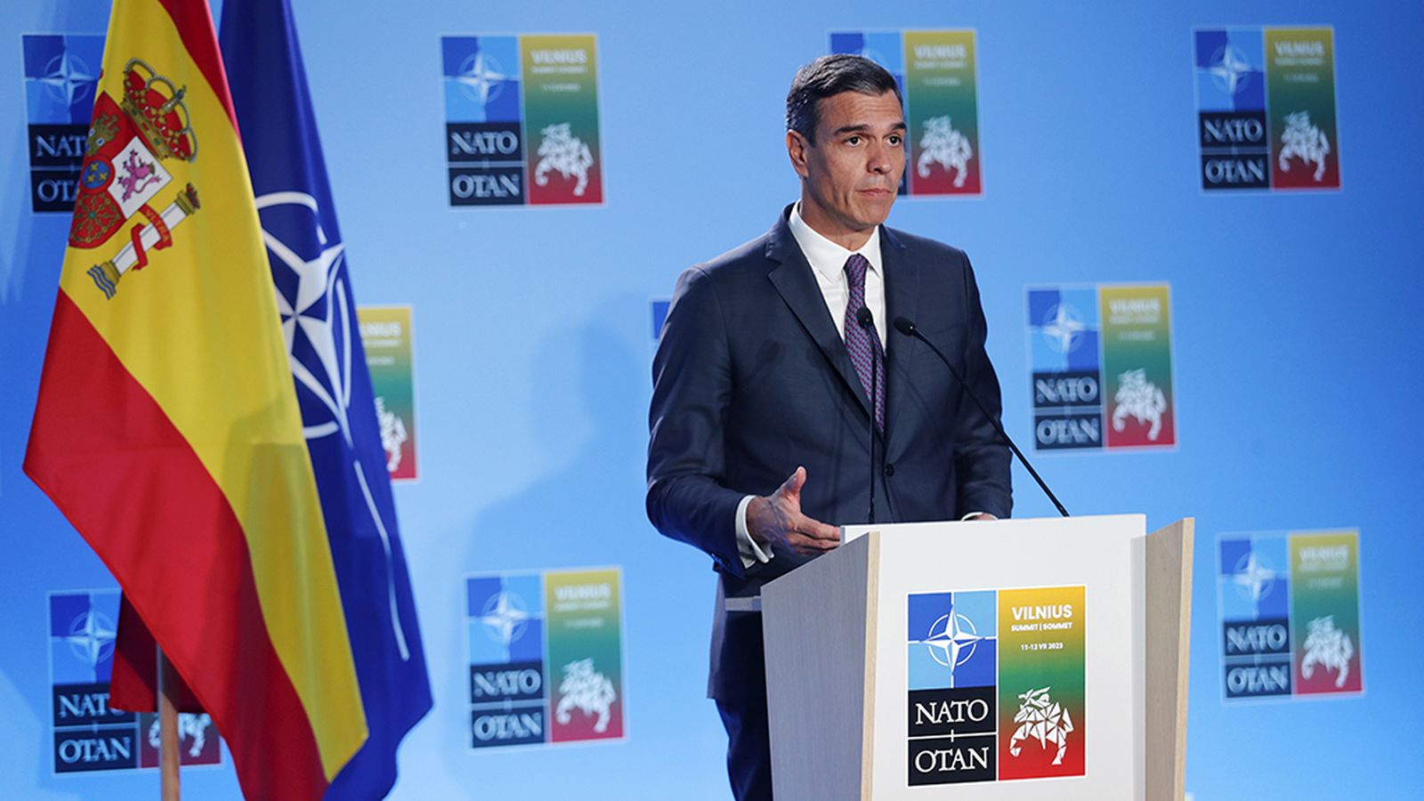 Pedro Sánchez en la cumbre de la OTAN
