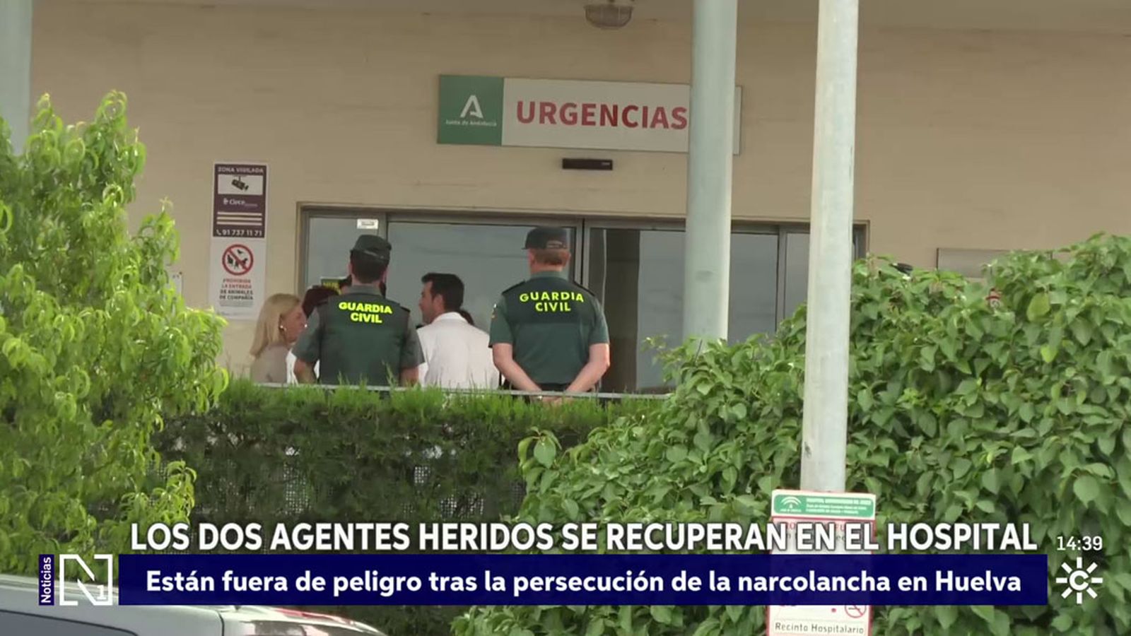Fuera de peligro uno de los guardias civiles heridos de gravedad en Huelva