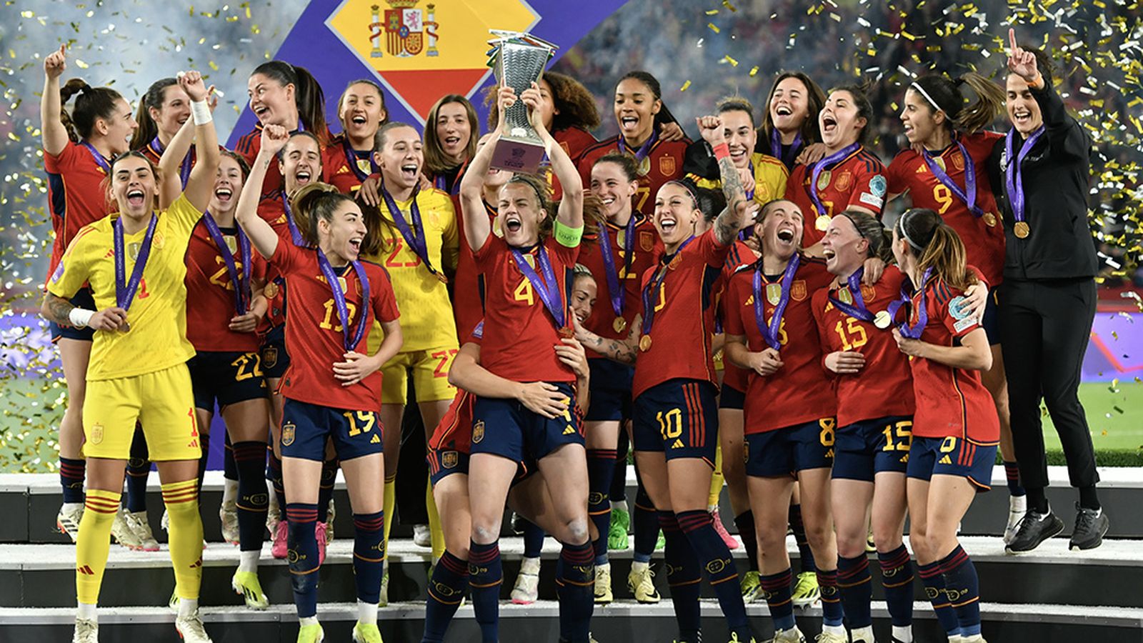 La selección femenina de España gana su segundo título en La Cartuja de Sevilla