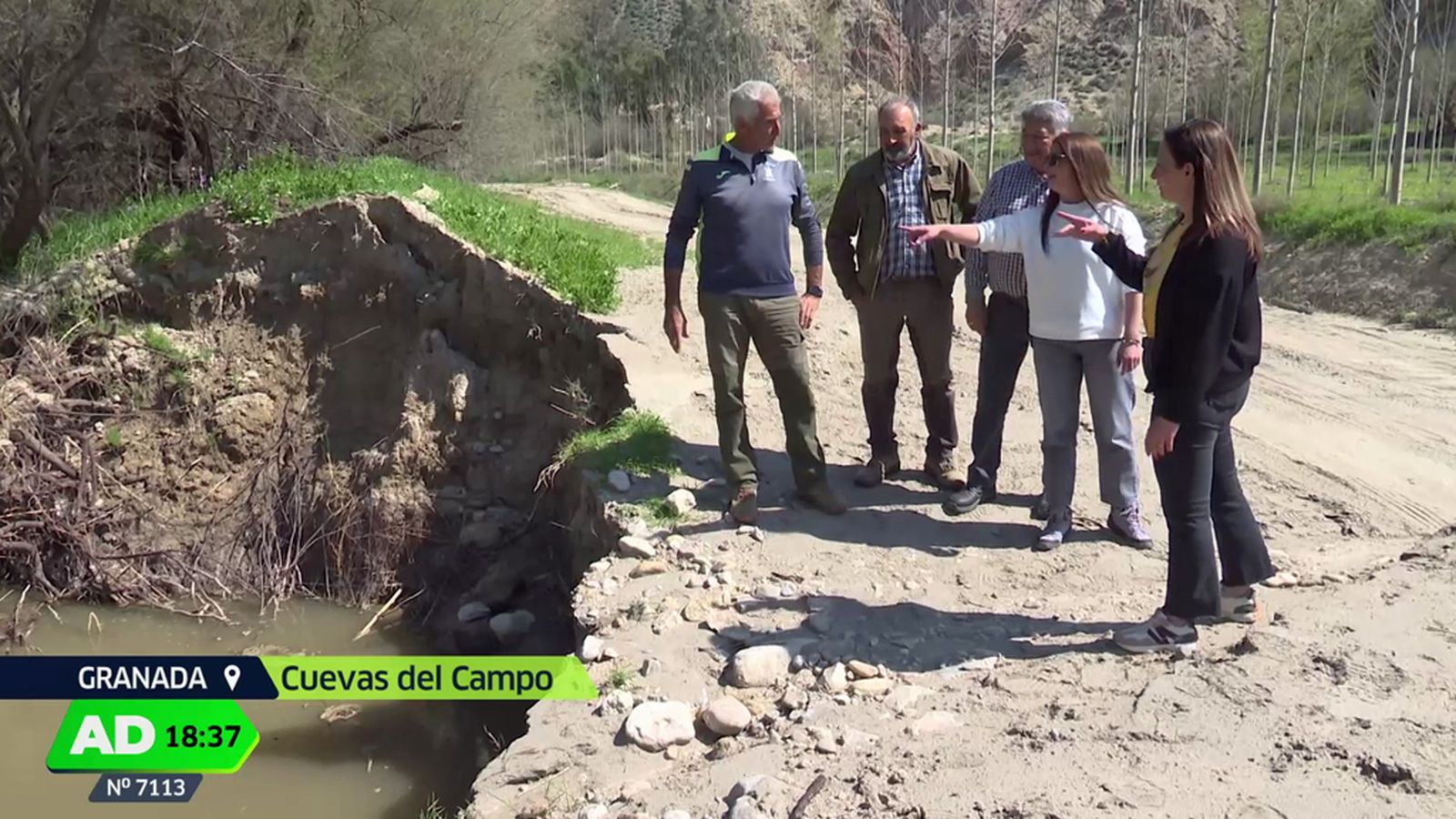 Agricultores y ganaderos de Cuevas del Campo piden ayuda para paliar los daños causados por los temporales