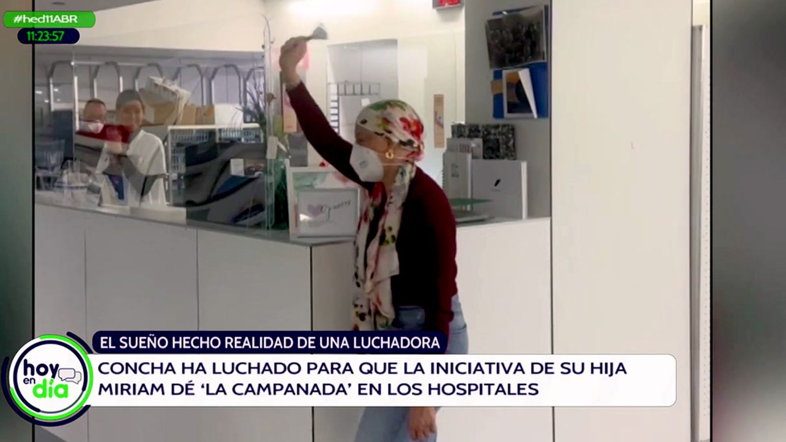 El toque de La campana de los sueños por el cáncer, sigue creciendo gracias a una jerezana