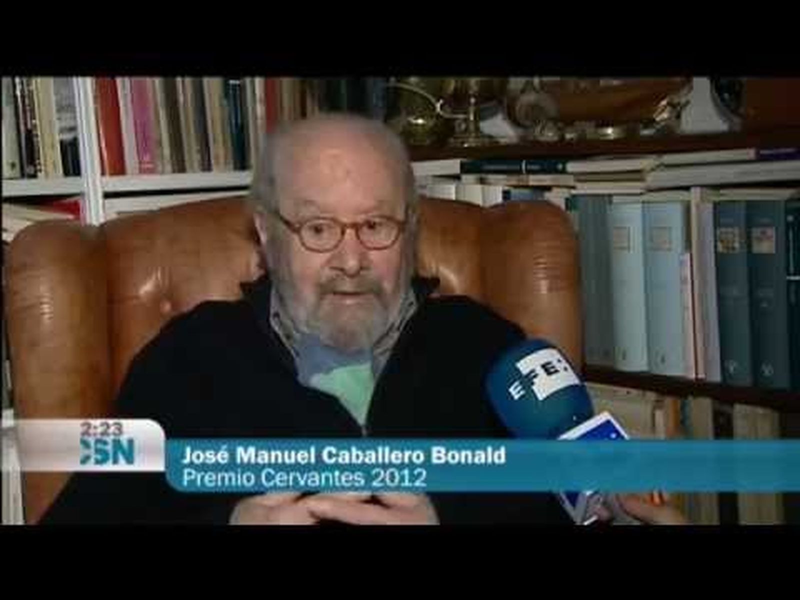 José Manuel Caballero Bonald, Premio Cervantes 2012