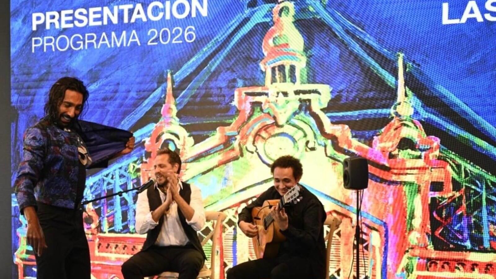 El bailaor Eduardo Guerrero, premio ‘Desplante 2023’, acompañado por el cantaor Manu Soto y el guitarrista Álvaro Mora.
