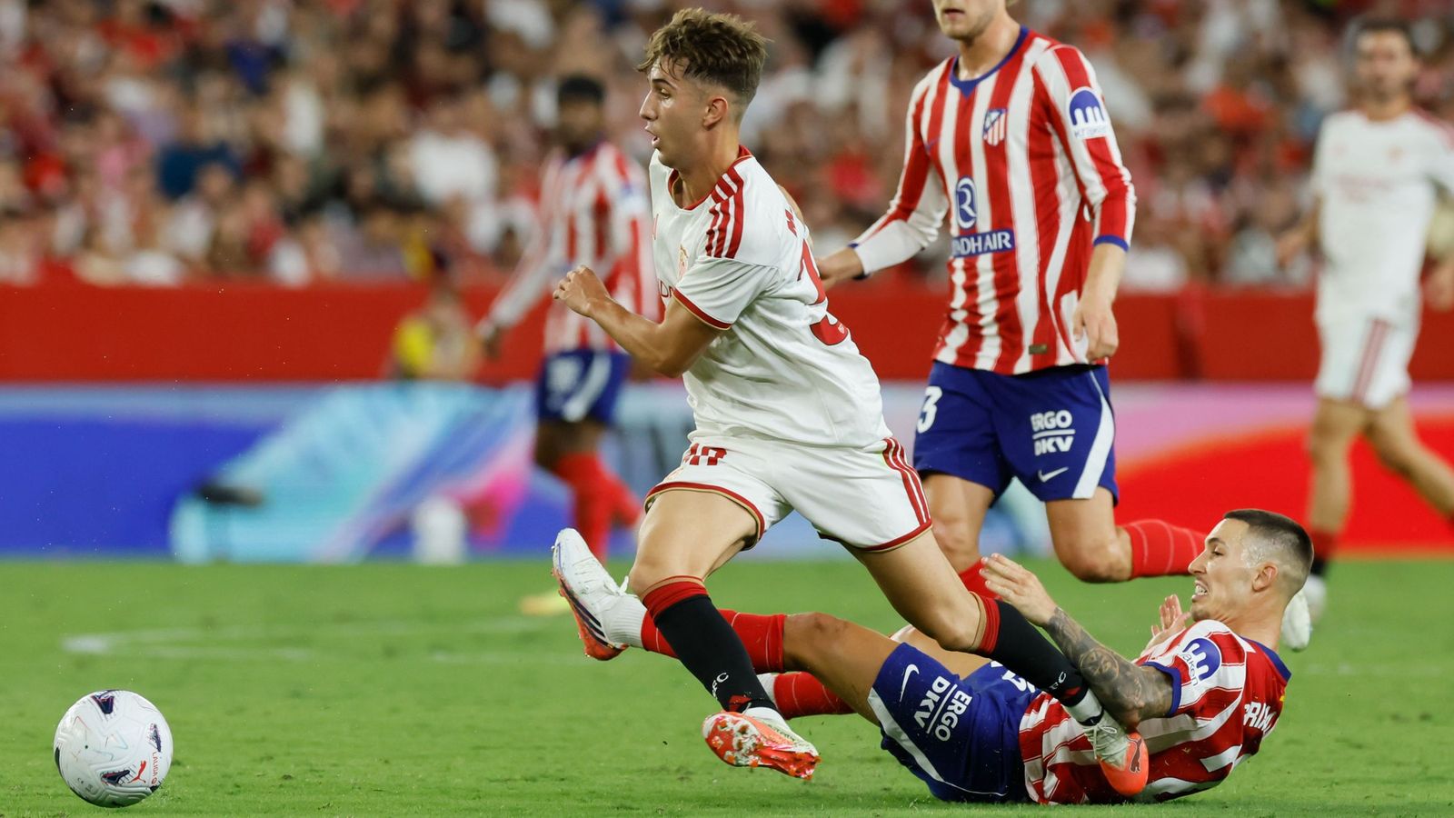 Miguel Sierra, autor del tanto Sevillista ante el Atlético de Madrid