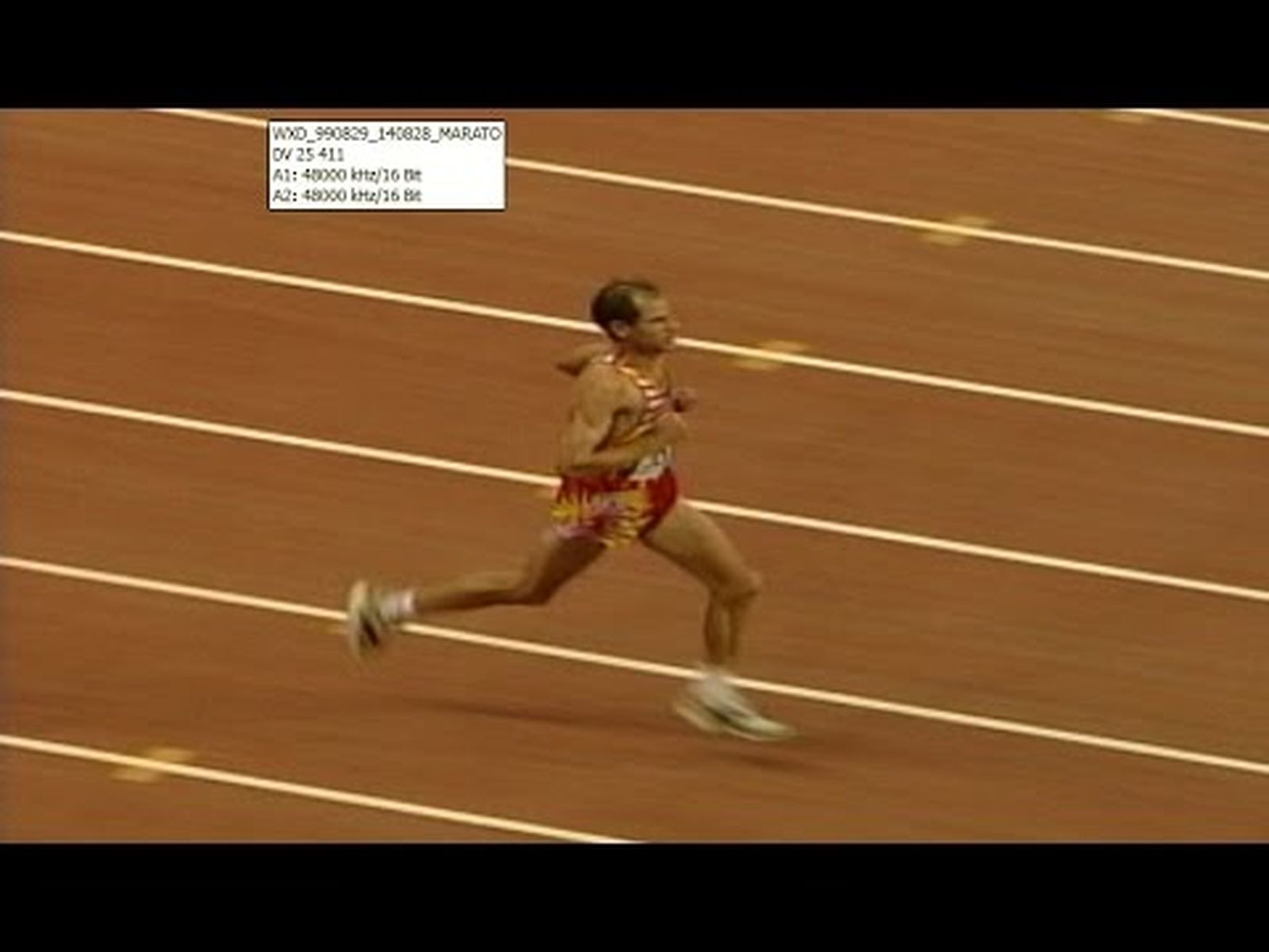 Oro de Abel Antón en la maratón de Sevilla (1999)