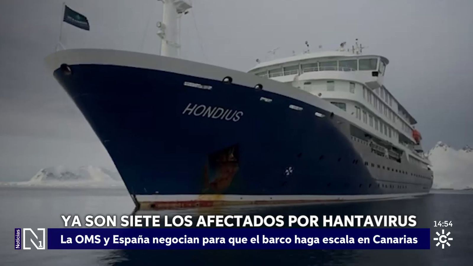 Siete infectados en el crucero con hantavirus