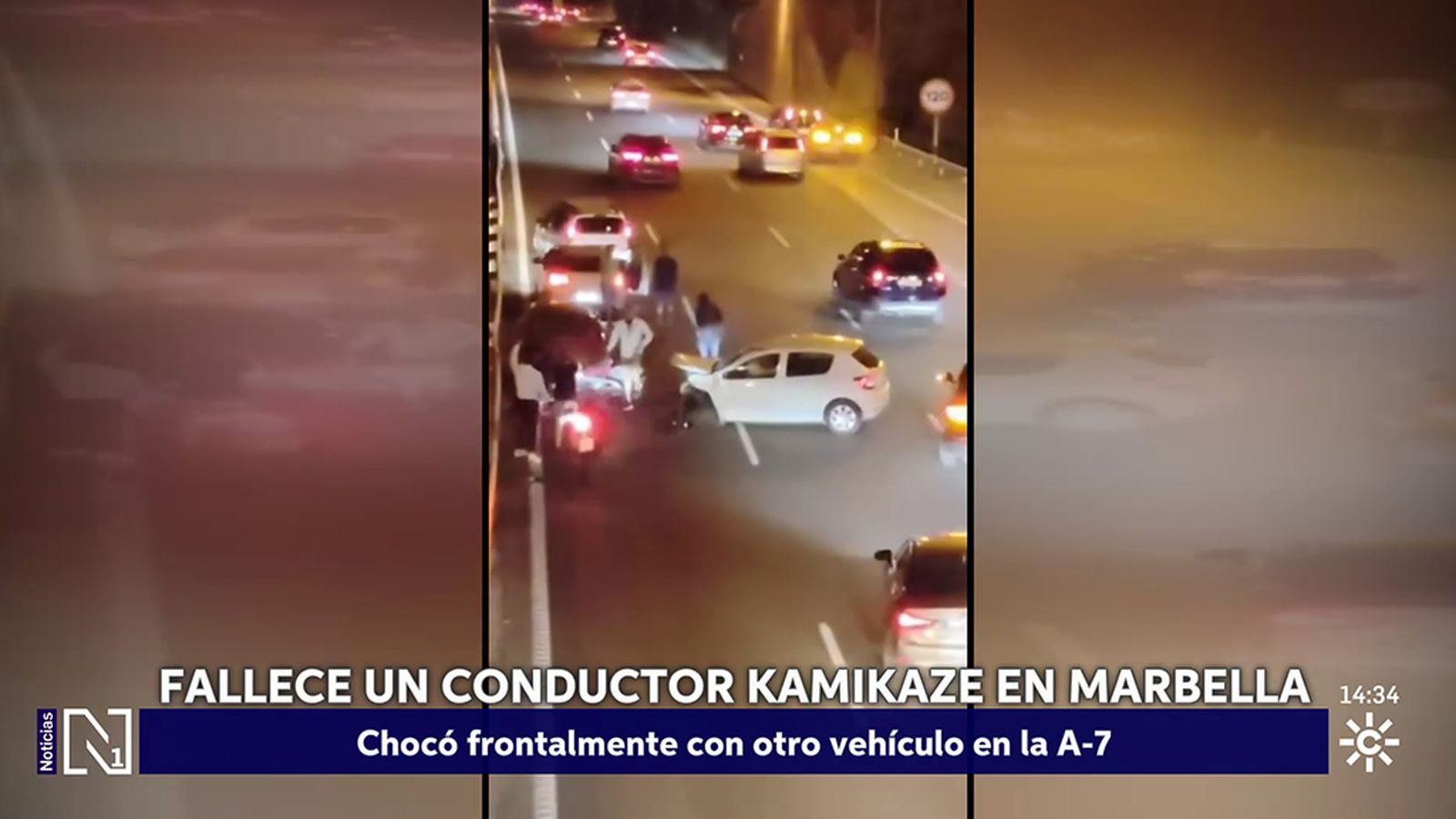 Fallece un conductor kamikaze en Marbella