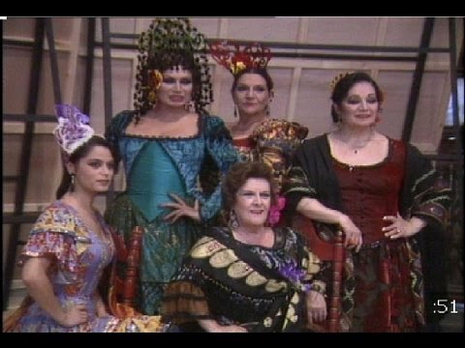 Imperio Argentina, Reina, Jurado, Mistral y Vidal en "Azabache" en EXPO 92