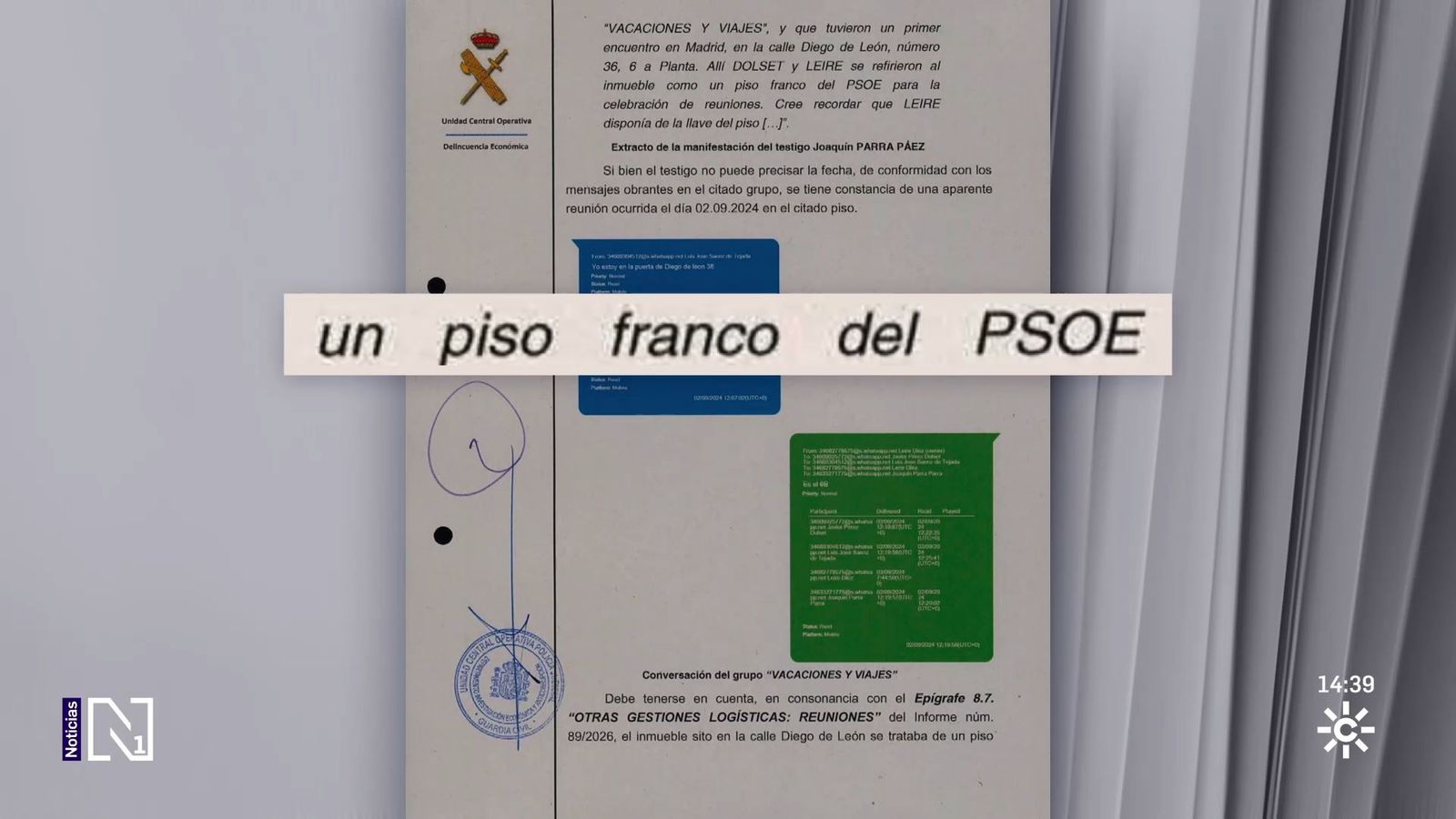 Lire Díez disponía de un piso franco