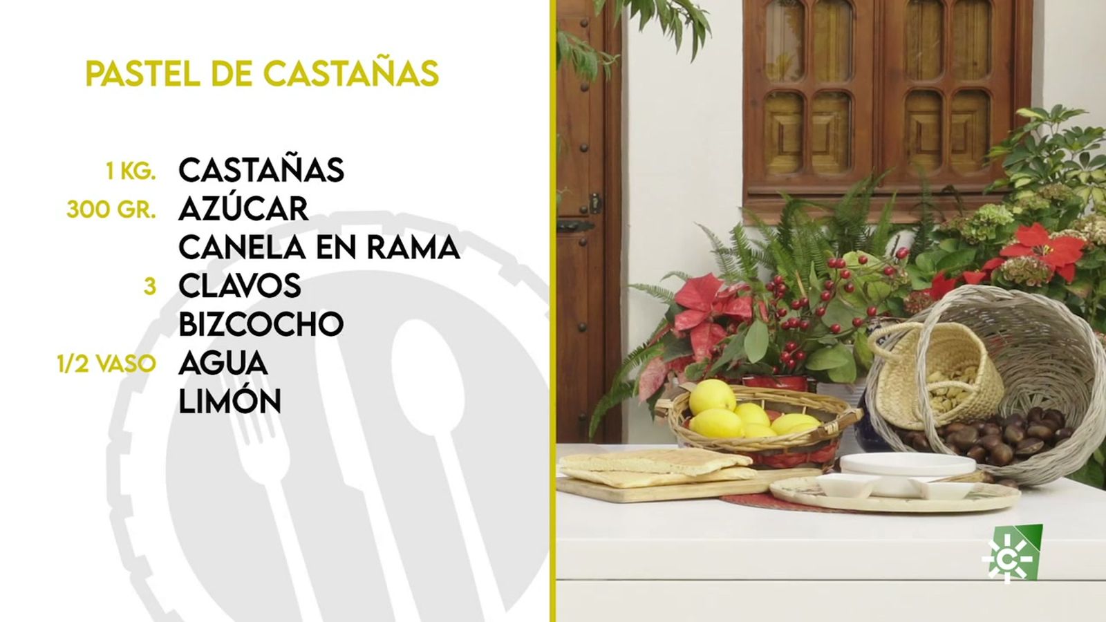 Tierra de sabores Pastel de Castañas tapa