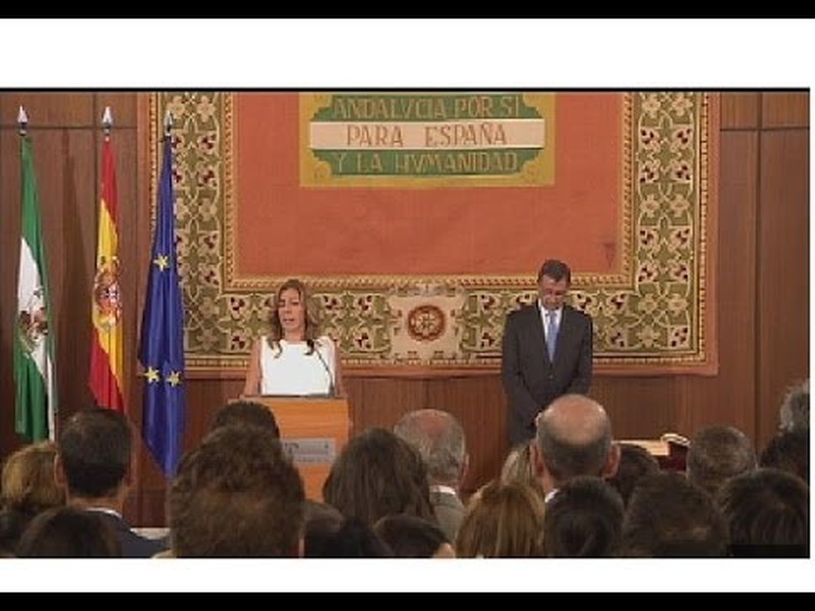Susana Díaz, presidenta de la Junta de Andalucía, primera toma de posesión como