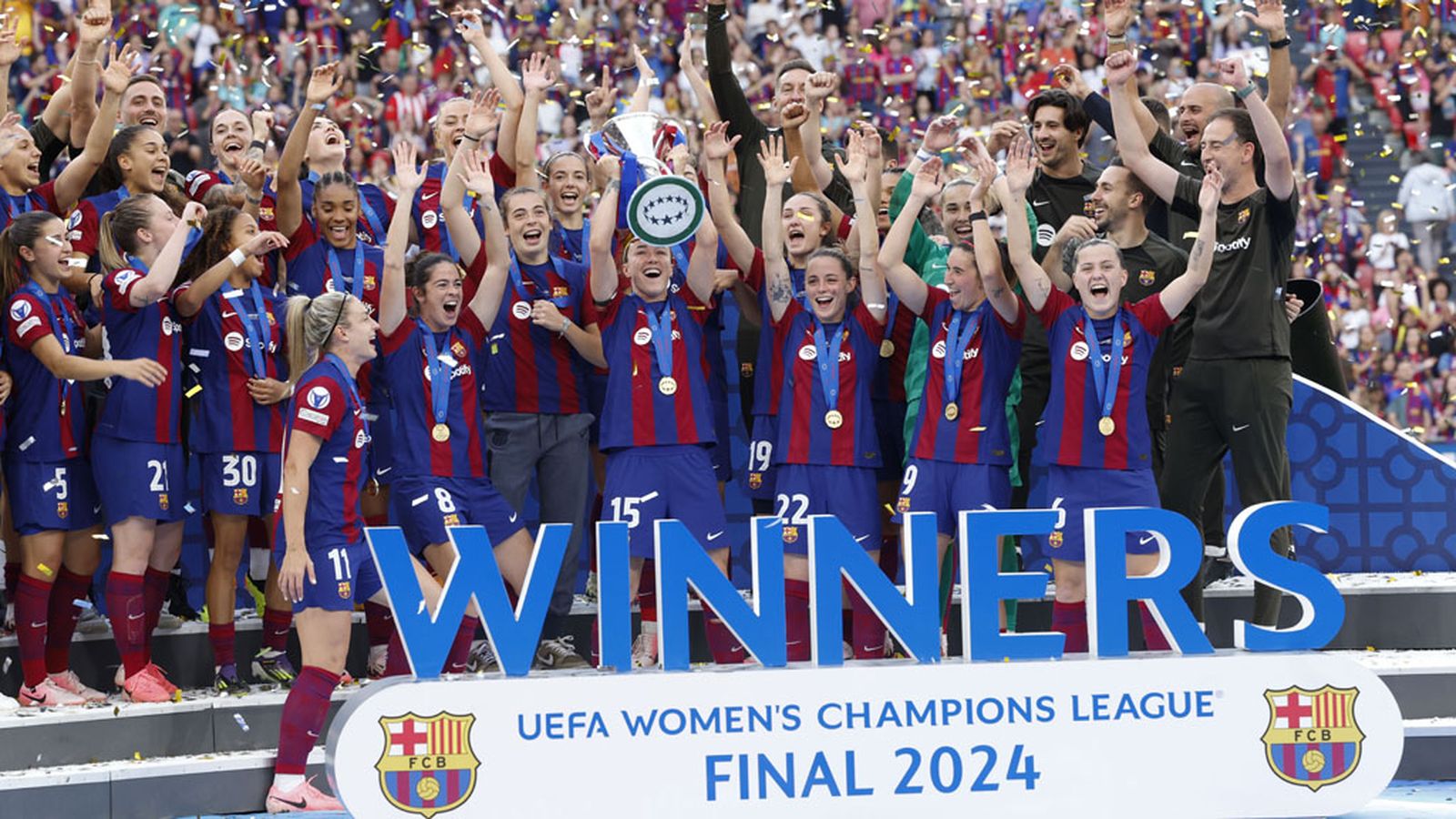 Barcelona Olympique de Lyon Champions