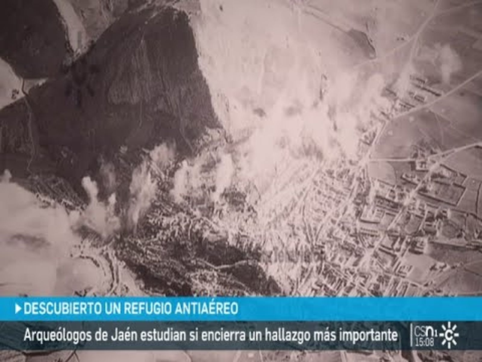 Refugio antiaéreo intacto de la Guerra Civil en el centro de Jaén