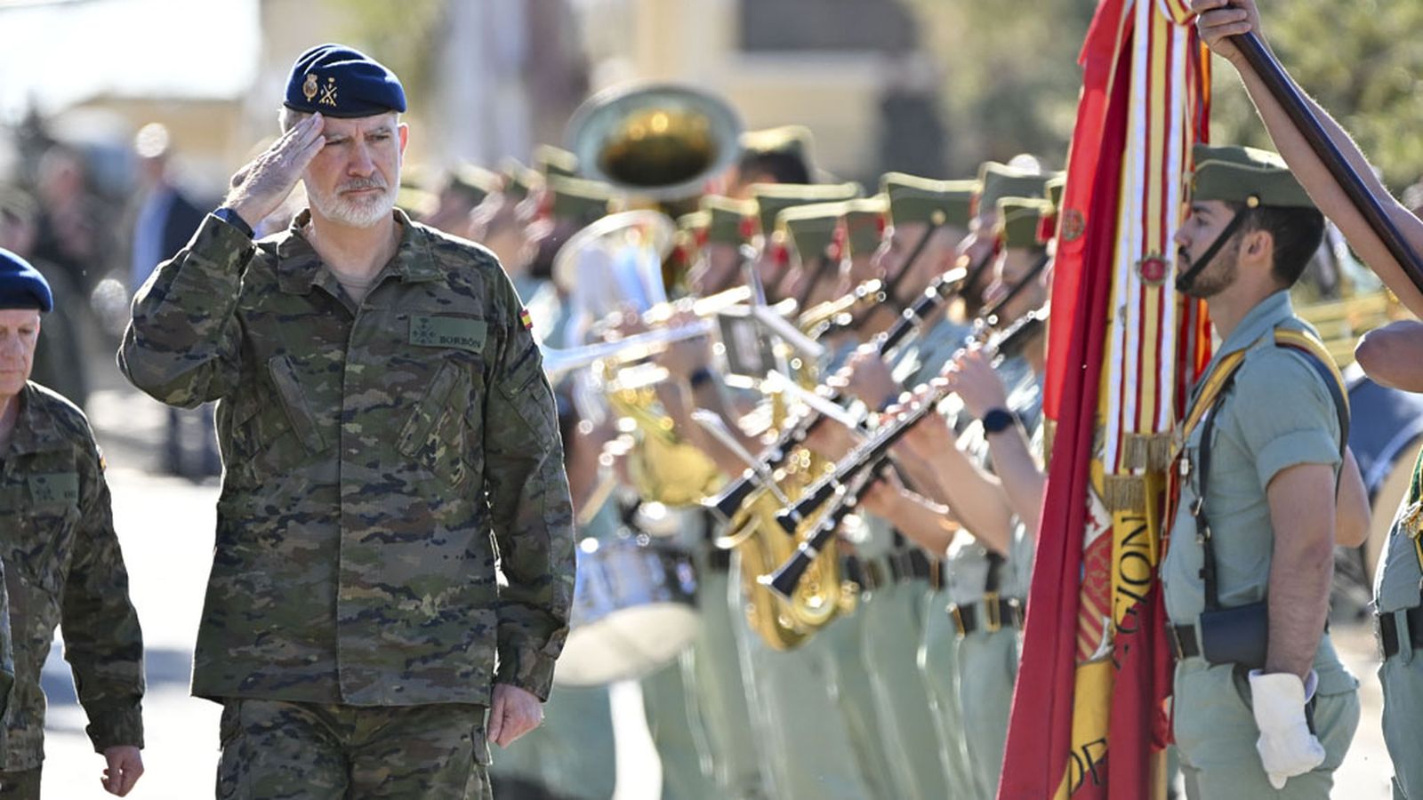 El Rey Felipe VI asiste a una demostración de fuerza futura del Ejército de Tierra en Viator
