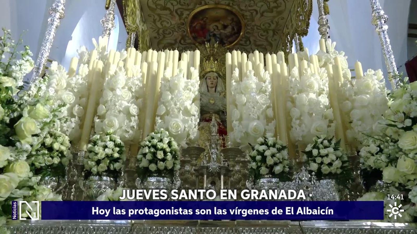Las Vírgenes del Albaicín, protagonistas del Jueves Santo en Granada