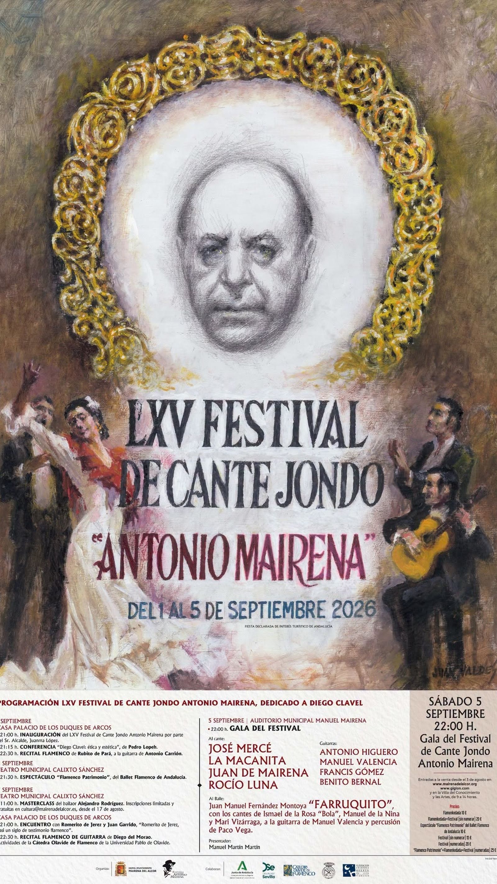 Cartel de Juan Valdés para el Festival de Mairena del Alcor 2026