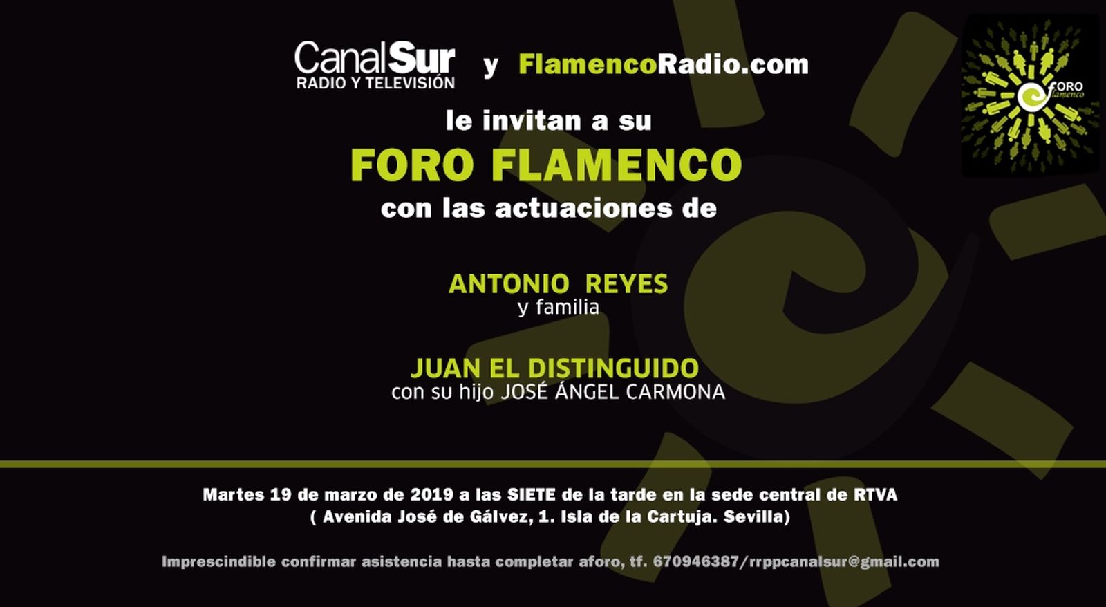 Foro Flamenco, 19 marzo  (comu)