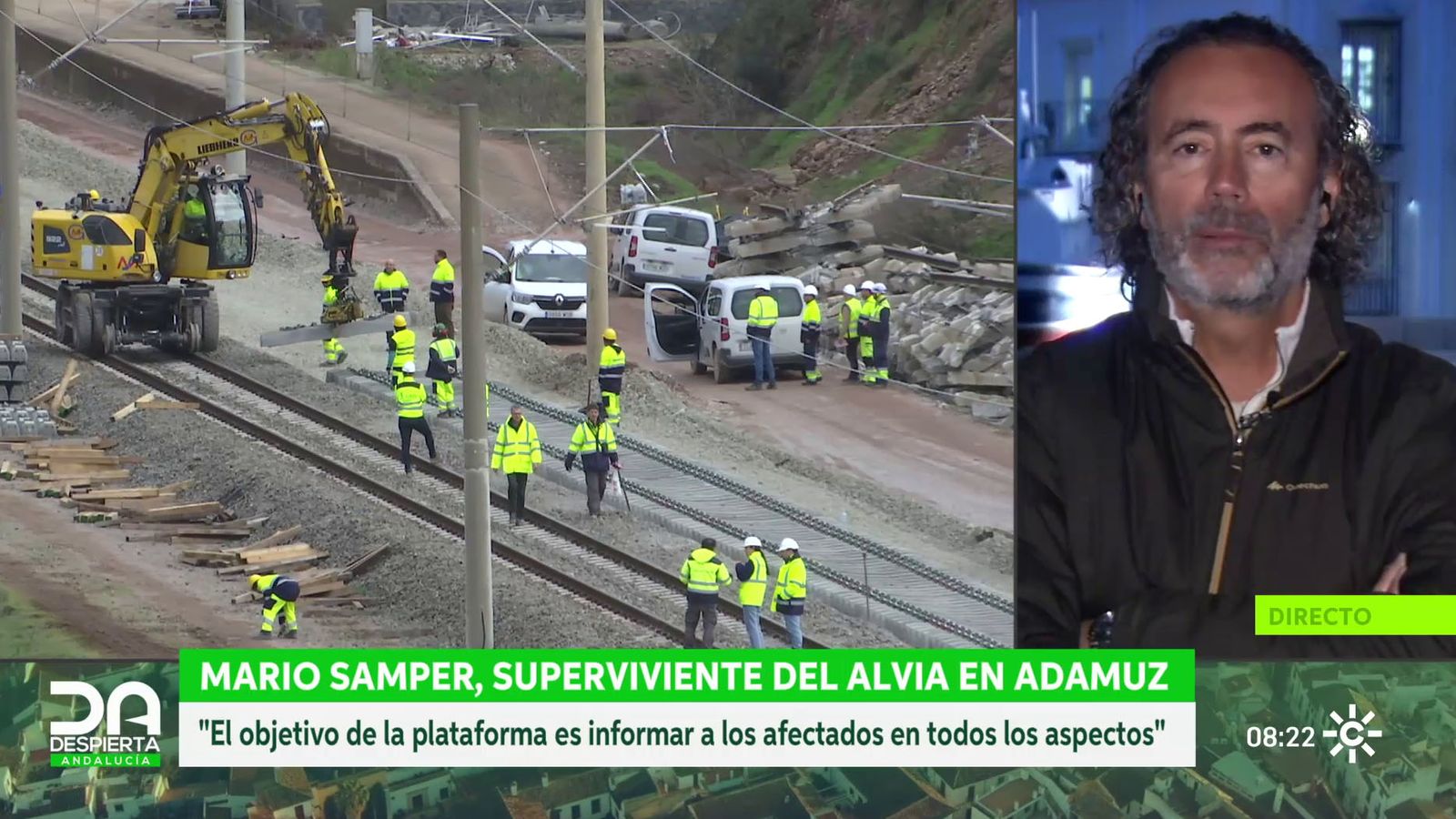 Mario Samper, superviviente de la tragedia de Adamuz