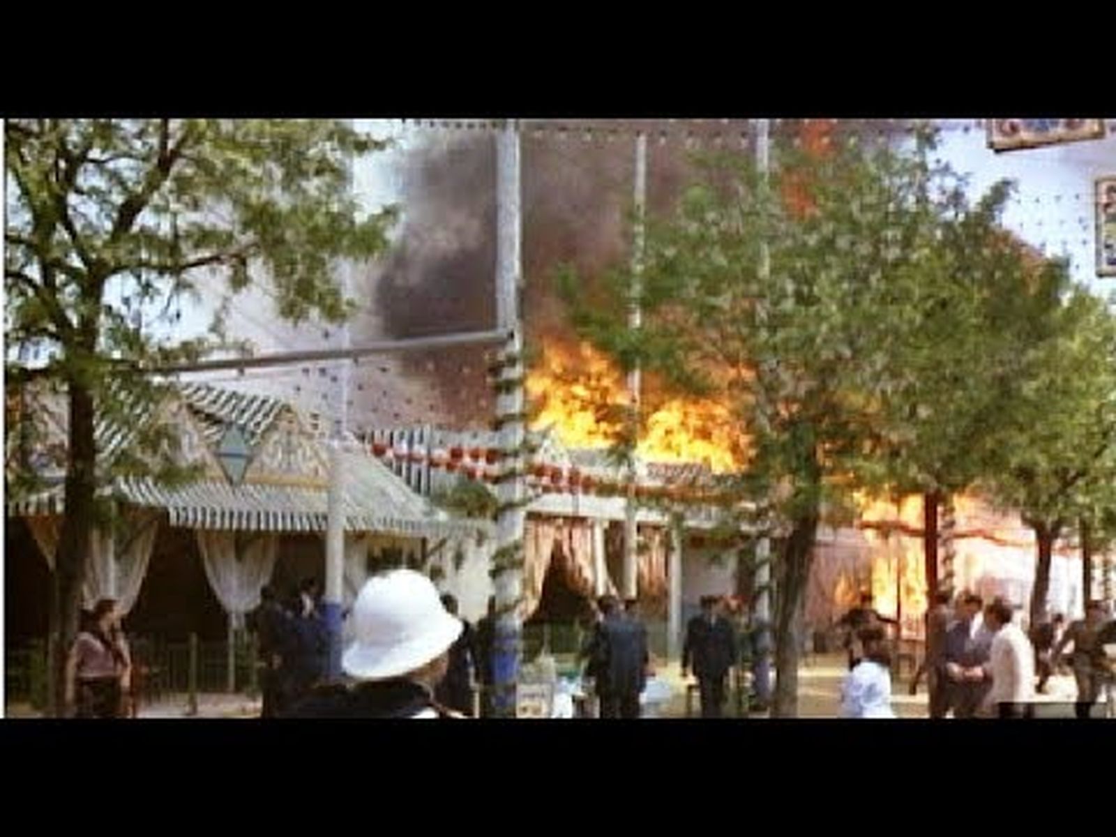 Feria de Sevilla 1964: Incendio de 67 casetas en el Prado de San Sebastián