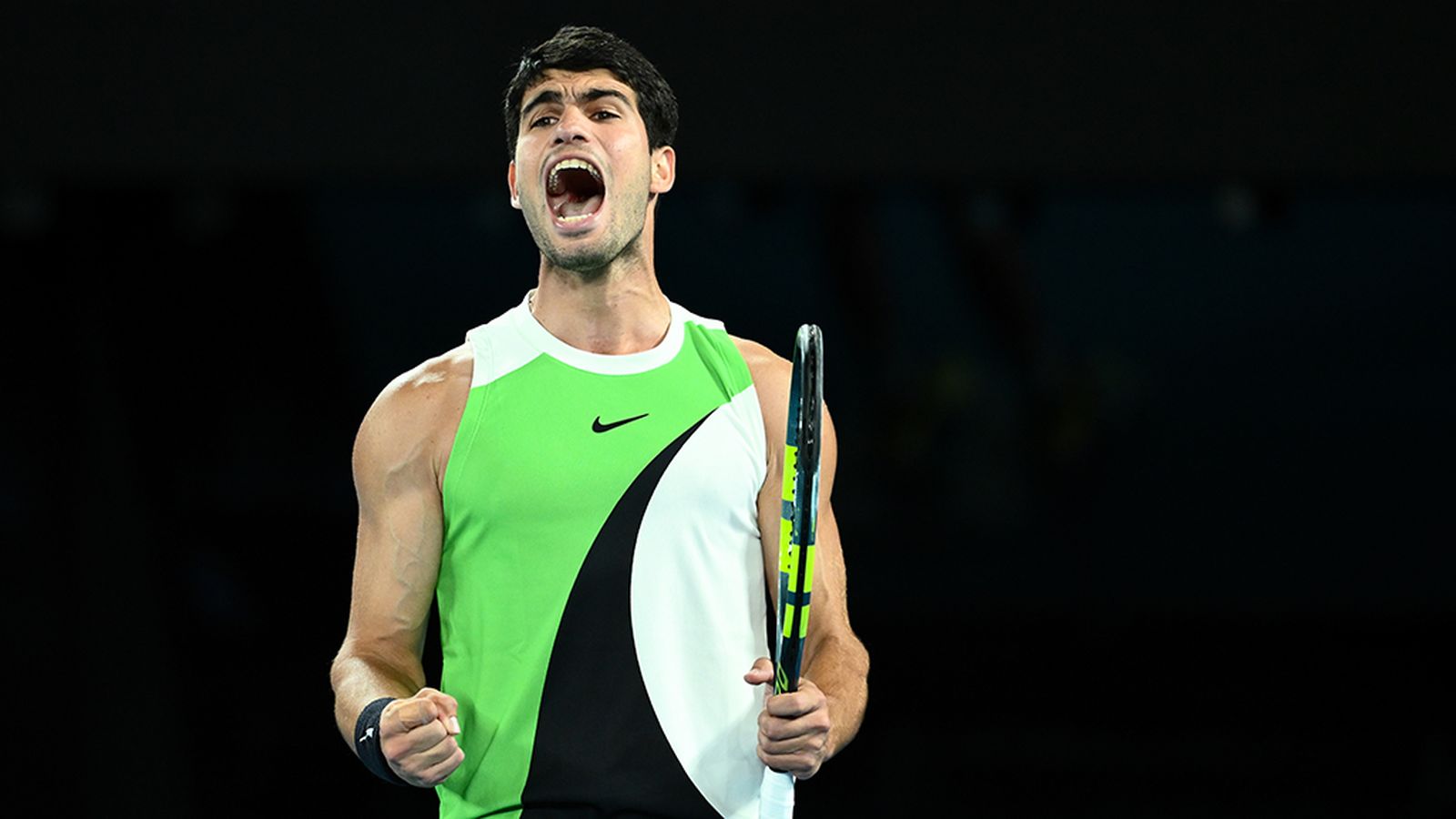 Alcaraz en el Abierto de Australia